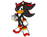 Desenho Sonic pintado por shado