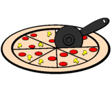 Desenho Pizza pintado por bruno