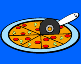 Desenho Pizza pintado por edu201o