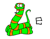 Desenho Serpente pintado por adam