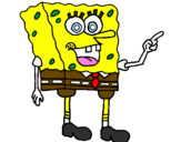 Desenho SpongeBob pintado por larissa e lais