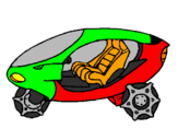 Desenho Moto espacial pintado por KEVYN B. AMARAL