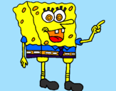 Desenho SpongeBob pintado por felipe