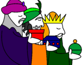 Desenho Os Reis Magos 3 pintado por ana cecilia