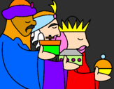 Desenho Os Reis Magos 3 pintado por Patrícia