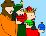 Desenho Os Reis Magos 3 pintado por lailla
