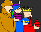 Desenho Os Reis Magos 3 pintado por aloany