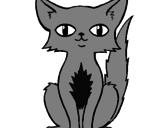 Desenho Gato persa pintado por gatinho