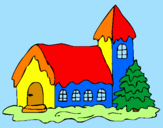 Desenho Casa pintado por Vanda