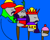 Desenho Os Reis Magos 3 pintado por gui