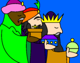 Desenho Os Reis Magos 3 pintado por Miguel André