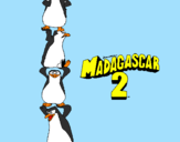 Desenho Madagascar 2 Pingüinos pintado por Gabriel