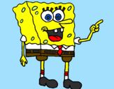 Desenho SpongeBob pintado por Mariana alves