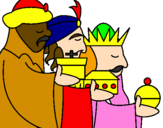 Desenho Os Reis Magos 3 pintado por anónimo