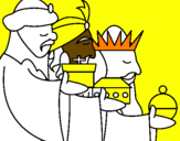 Desenho Os Reis Magos 3 pintado por joana