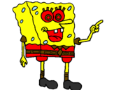 Desenho SpongeBob pintado por ERIK CAUÊ