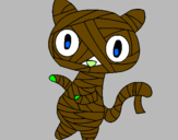 Desenho O gato momia pintado por alanna