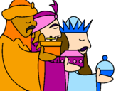Desenho Os Reis Magos 3 pintado por Rafaela