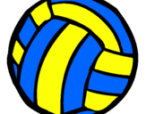 Desenho Bola de voleibol pintado por PH