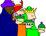 Desenho Os Reis Magos 3 pintado por Margarida