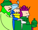 Desenho Os Reis Magos 3 pintado por MARIANA R DO NASCIMENTO
