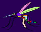 Desenho Mosquito pintado por balat