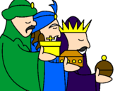 Desenho Os Reis Magos 3 pintado por eduardo