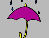 Desenho Guarda-chuva pintado por mafalda  duarte