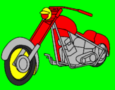 Desenho Moto pintado por alan