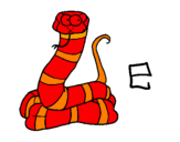 Desenho Serpente pintado por matheus
