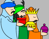 Desenho Os Reis Magos 3 pintado por AMOR