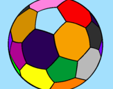 Desenho Bola de futebol II pintado por bola