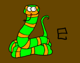 Desenho Serpente pintado por Roxy