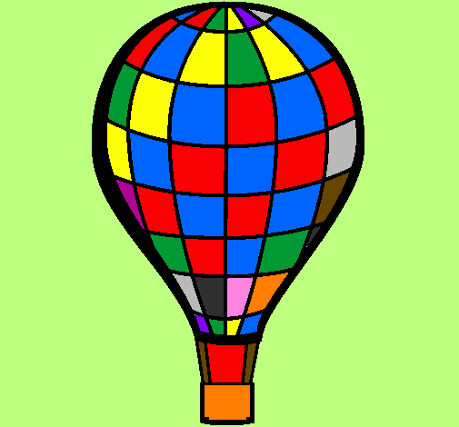 Desenho Balão de ar quente pintado por balão da Lavinia