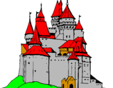Desenho Castelo medieval pintado por jhhhh