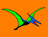 Desenho Pterodáctilo pintado por Guilherme