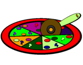 Desenho Pizza pintado por ruty