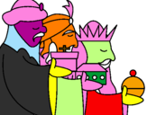 Desenho Os Reis Magos 3 pintado por santiago4