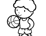 Desenho Jogador de basquete pintado por Ac