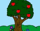 Desenho Macieira  pintado por Bianca