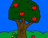 Desenho Macieira  pintado por Deonice