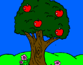 Desenho Macieira  pintado por dsshshsh