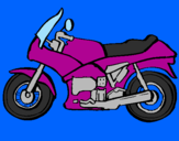 Desenho Motocicleta pintado por gui  bombeiro