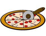Desenho Pizza pintado por ricardo