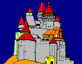Desenho Castelo medieval pintado por joao vitor