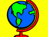 Desenho Bola do mundo II pintado por gustavo