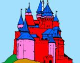 Desenho Castelo medieval pintado por kekel