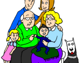 Desenho Família pintado por Família Feliz