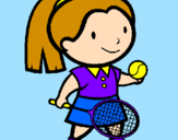 Desenho Rapariga tenista pintado por Yomoto