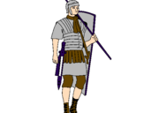 Desenho Soldado romano pintado por gugucawboy